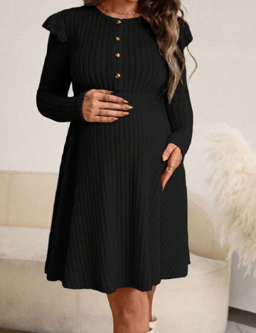 Rochie scurta SHEIN Maternity, negru