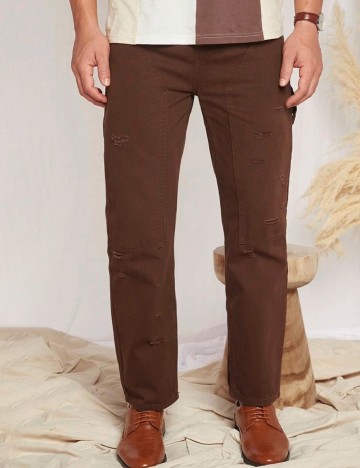 Pantaloni SHEIN, maro