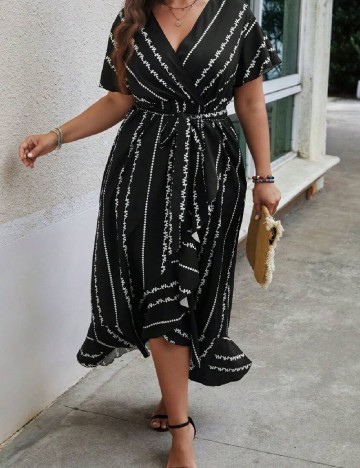 Rochie lunga SHEIN CURVE, negru