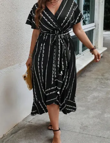 Rochie lunga SHEIN CURVE, negru