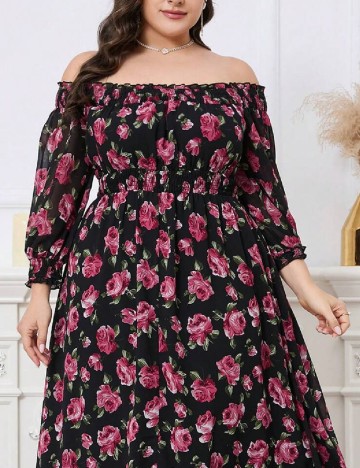 Rochie lunga SHEIN CURVE, negru