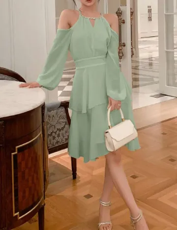 Rochie scurta Dazy, verde Verde