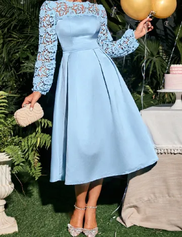 Rochie medie SHEIN, bleu Albastru