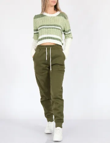 Pantaloni SHEIN, verde Verde