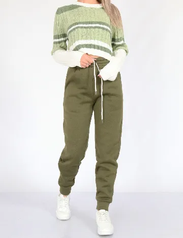 Pantaloni SHEIN, verde Verde