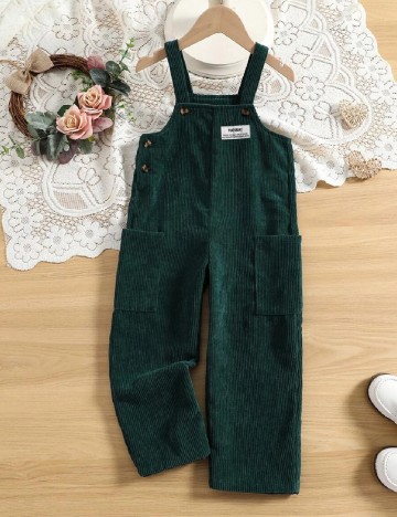 Salopeta Shein Kids, verde