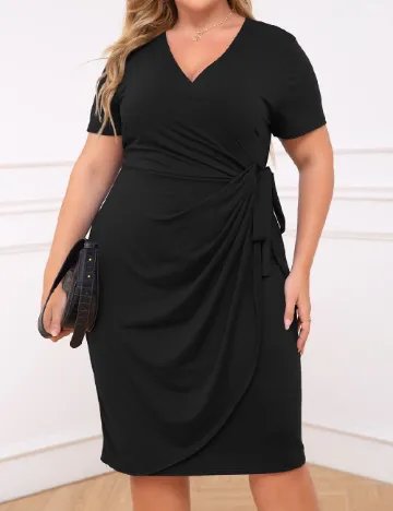 Rochie medie SHEIN CURVE, negru Negru