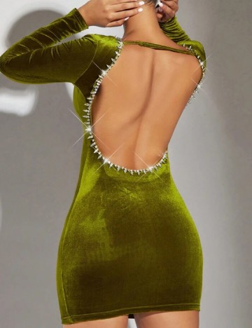 Rochie scurta SHEIN, verde