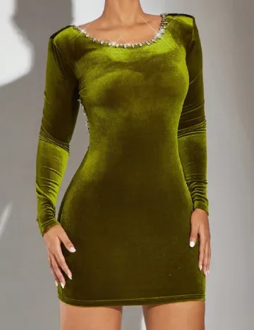 Rochie scurta SHEIN, verde Verde