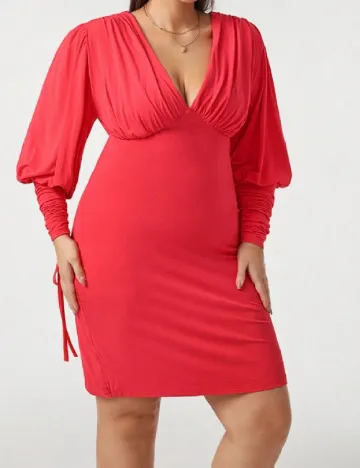 Rochie scurta SHEIN CURVE, rosu Rosu