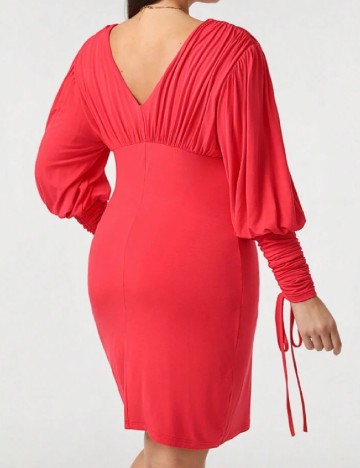 Rochie scurta SHEIN CURVE, rosu