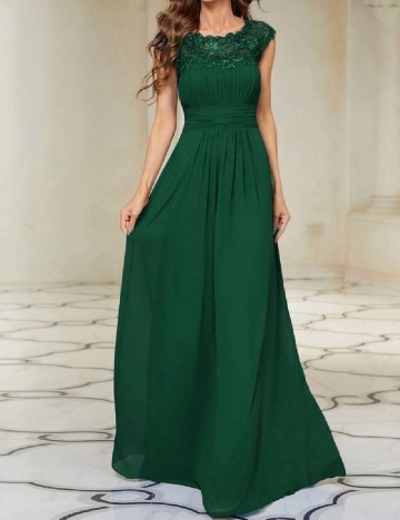 Rochie lunga Ever-Pretty, verde