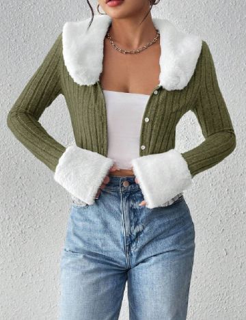 Cardigan SHEIN, verde