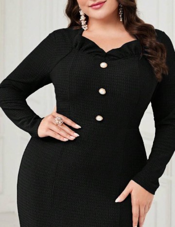 Rochie lunga SHEIN CURVE, negru