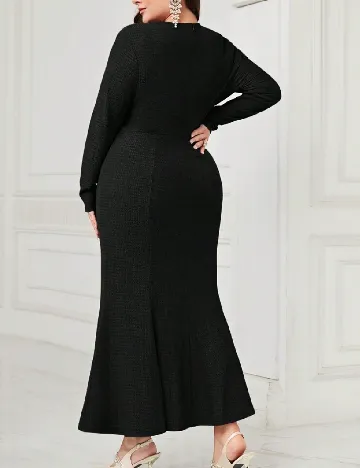 Rochie lunga SHEIN CURVE, negru Negru