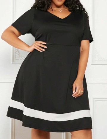 Rochie scurta SHEIN CURVE, negru