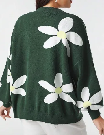 Cardigan SHEIN CURVE, verde Verde