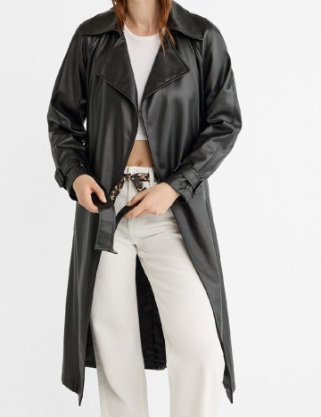 Trench Stradivarius, negru