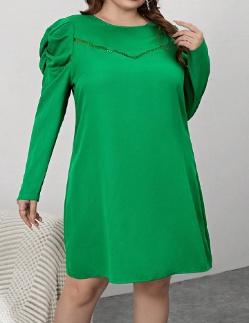 Rochie scurta SHEIN CURVE, verde