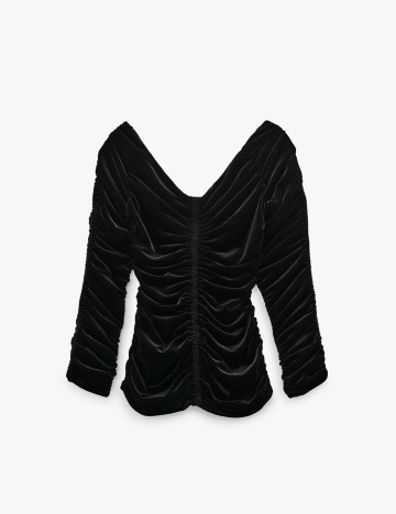 Top Zara, negru, L