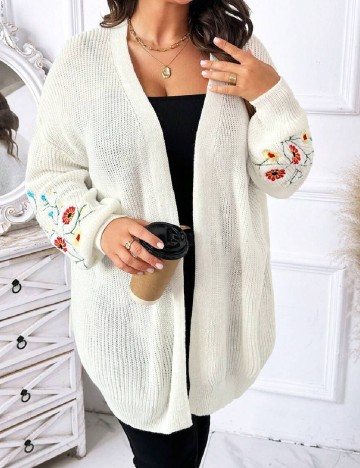 Cardigan SHEIN CURVE, ecru