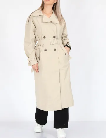 Trench Stradivarius, bej Crem