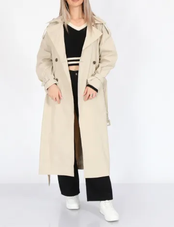 Trench Stradivarius, bej Crem