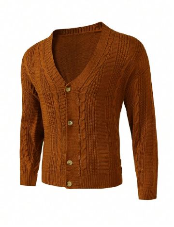 Cardigan SHEIN, maro