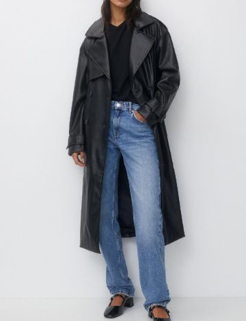 Trench Pull&Bear, negru