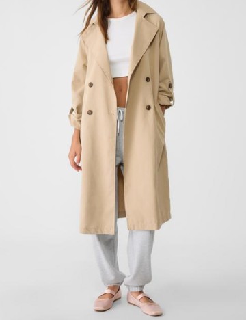 Trench Stradivarius, crem