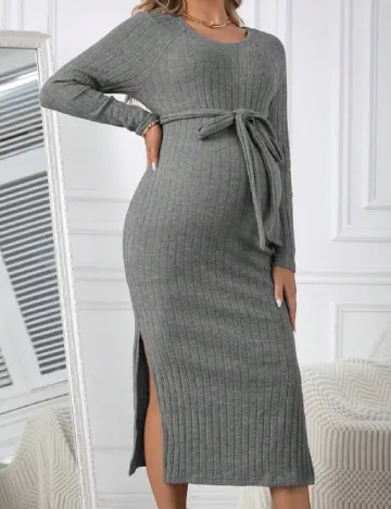 Rochie medie SHEIN Maternity, gri Gri