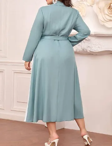 Rochie medie SHEIN CURVE, albastru