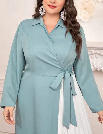 Rochie medie SHEIN CURVE, albastru
