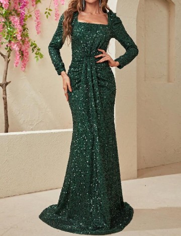 Rochie lunga Giffniseti, verde