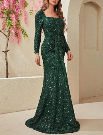 Rochie lunga Giffniseti, verde