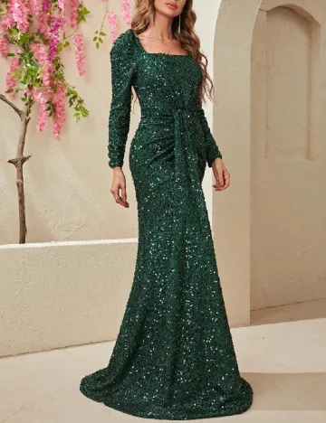 Rochie lunga Giffniseti, verde Verde