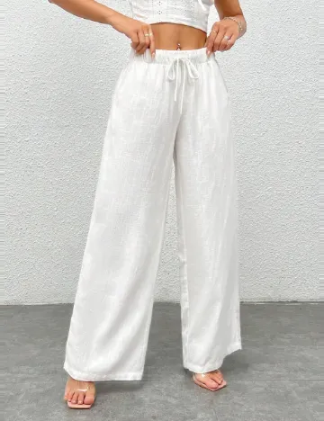 Pantaloni SHEIN, alb Alb