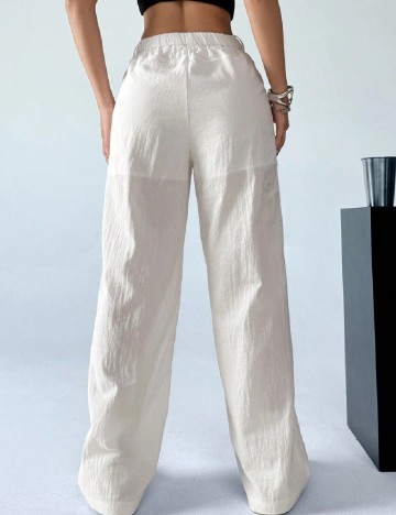 Pantaloni SHEIN, alb