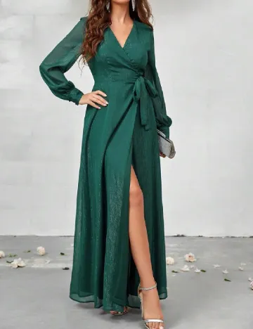 Rochie lunga SHEIN, verde Verde