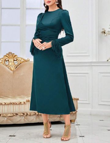 Rochie medie SHEIN, verde