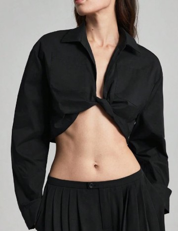 Top SHEIN, negru