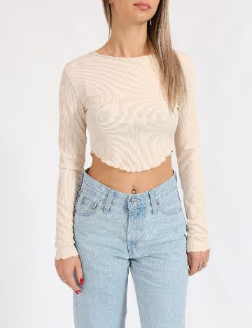 Top SHEIN, crem