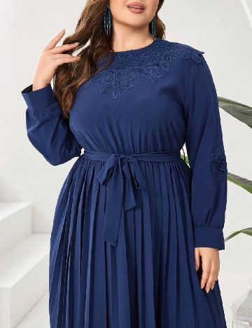 Rochie medie SHEIN CURVE, albastru