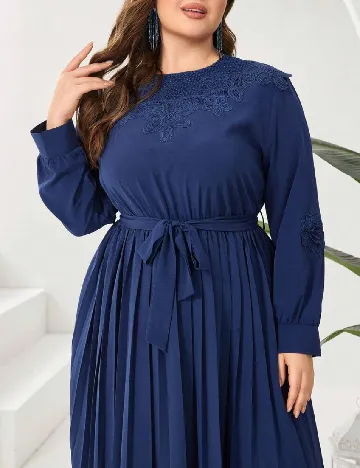 Rochie medie SHEIN CURVE, albastru Albastru