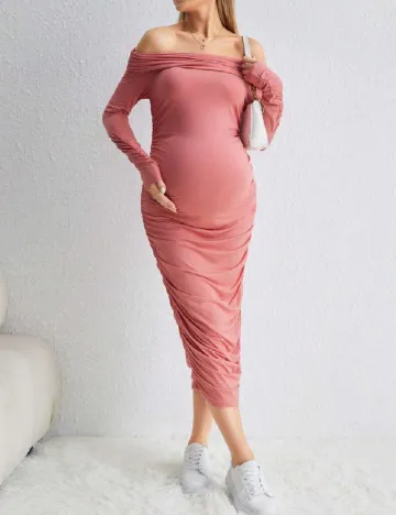 Rochie medie SHEIN Maternity, roz Roz