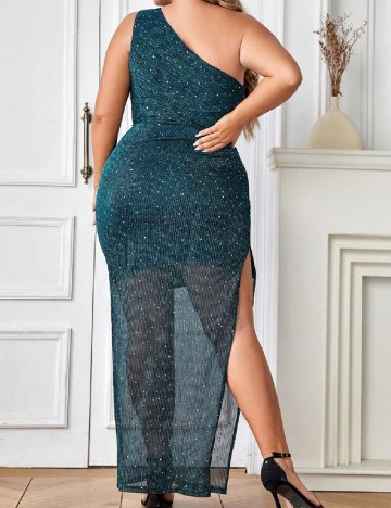 Rochie lunga SHEIN CURVE, albastru