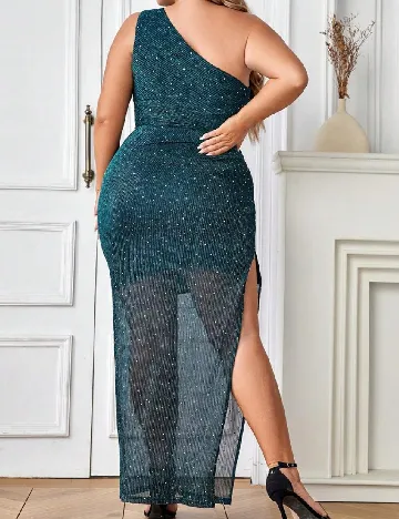 Rochie lunga SHEIN CURVE, albastru Albastru