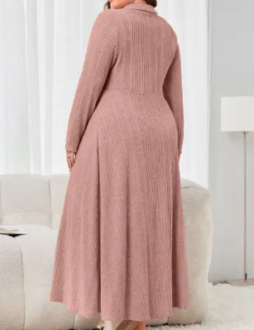 Rochie lunga SHEIN CURVE, roz pudra Roz