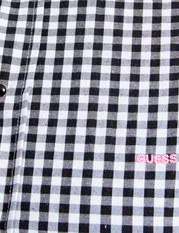 Camasa Guess, alb/negru Negru