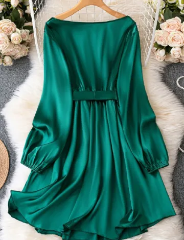 Rochie scurta SHEIN CURVE, verde Verde